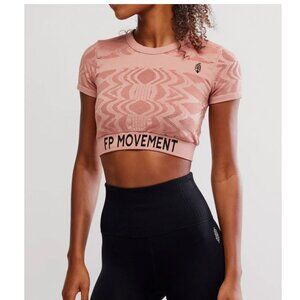 NWOT Free People Run The Distance Baby Tee